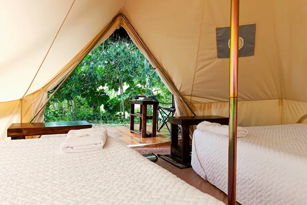 Waorani-campsite